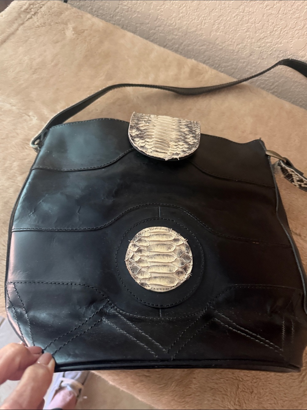 Custom made leather purse 3754